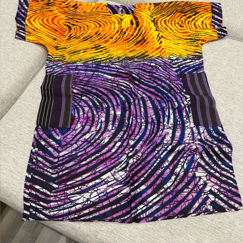 Beautiful Ankara Dress | Midi Length | Large